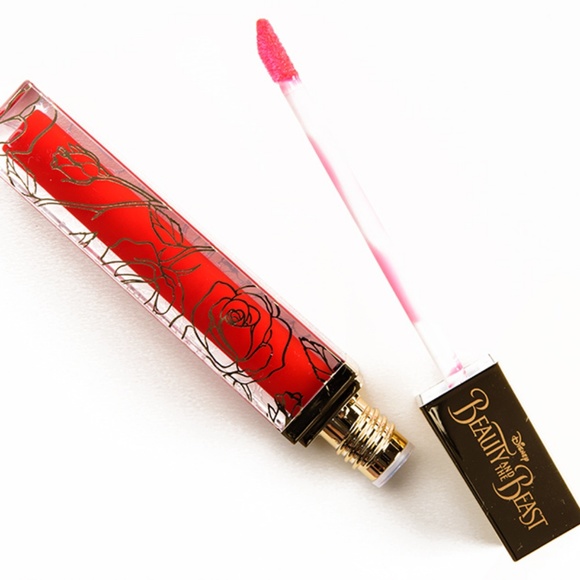 💙🌟🧚‍♀️RED ROSE Lorac DISCONTINUED Beauty & the Beast RARE LipGloss NWOT - Picture 2 of 6